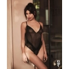 Body erotyczne Obsessive Blomentis otwarte czarne M/L