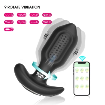 Wibrujący korek analny Bliss APP silikonowy USB