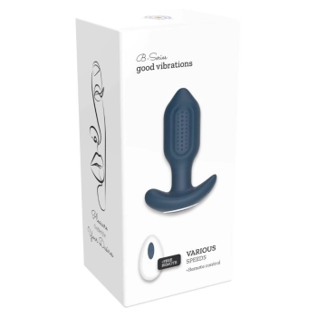 Wibrujący silikonowy korek analny Victoria z pilotem USB