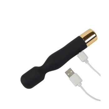 Masażer wibracyjny silikonowy B Series Lyla czarny USB 7 trybów