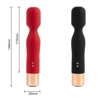 Masażer wibracyjny silikonowy B Series Lyla czarny USB 7 trybów
