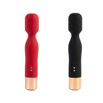 Masażer silikonowy USB czerwony 7 funkcji Lyla