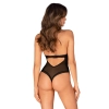 Koronkowe czarne body Medilla Obsessive XL/2XL