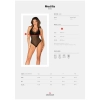 Koronkowe czarne body Medilla Obsessive XL/2XL