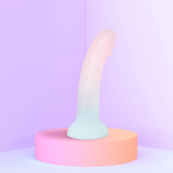 Dildo analne silikonowe zakrzywione z przyssawką Galactica Love to Love