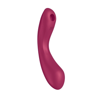 Wibrator silikonowy Satisfyer Curvy Trinity 1 czerwony USB