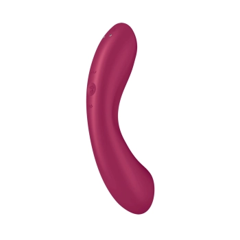 Wibrator silikonowy Satisfyer Curvy Trinity 1 czerwony USB