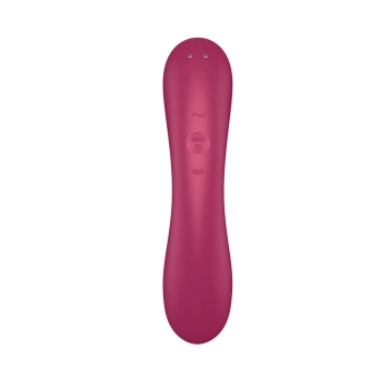 Wibrator silikonowy Satisfyer Curvy Trinity 1 czerwony USB