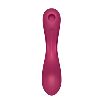 Wibrator silikonowy Satisfyer Curvy Trinity 1 czerwony USB