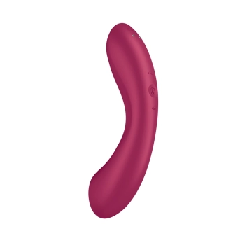 Wibrator silikonowy Satisfyer Curvy Trinity 1 czerwony USB