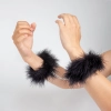 Kajdanki marabou czarne Secret Play