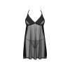 Zmysłowy babydoll i stringi Obsessive czarne XL/2XL