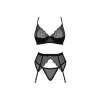 Komplet bielizny Chemeris Obsessive czarny M/L
