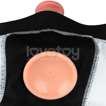 Szorty strap on Lovetoy czarne talia 40 43 cale