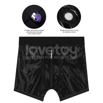 Szorty strap on Lovetoy czarne talia 40 43 cale