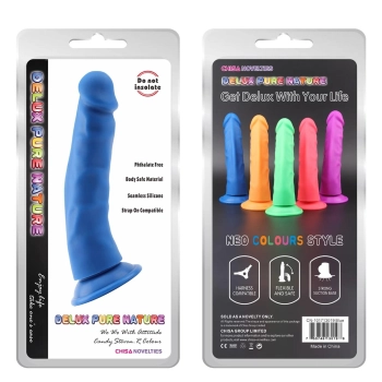 Dildo analne silikonowe Steven R niebieskie 22.5 cm