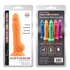 Dildo analne realistyczne Rick.G silikonowe pomarańczowe 23 cm