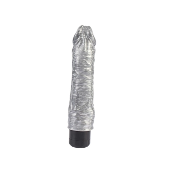 Wibrator realistyczny Chubby Beau Silver srebrny 22 cm DarkMuscle