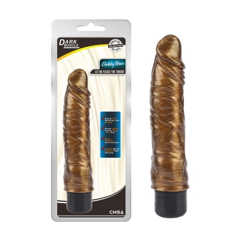 Wibrator realistyczny Chubby Beau Gold złoty DarkMuscle 22 cm