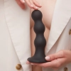 Dildo plug z kulkami Strap on me czarny XXL
