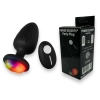 Wibrujący korek analny zdalny Power Escorts czarny silikonowy USB 10 cm
