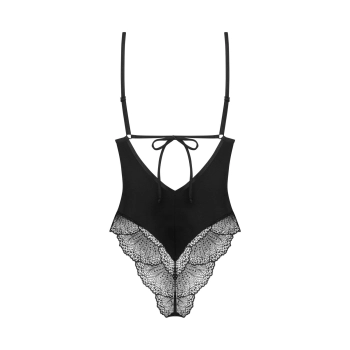 Body Obsessive Lobellis czarne M/L z koronką