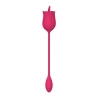 Stymulator liżący z wibrującym jajkiem silikonowy USB B Series Magic