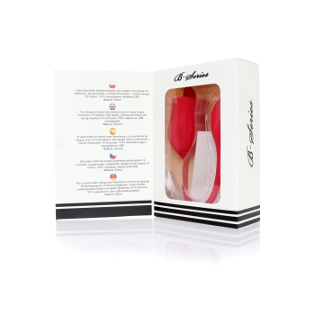 Stymulator liżący z wibrującym jajkiem silikonowy USB B Series Magic