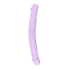 Podwójne dildo realistyczne RealRock przezroczyste 34 cm