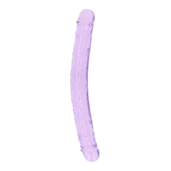 Podwójne dildo realistyczne RealRock przezroczyste 34 cm