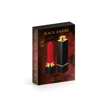 Mini wibrator szminkowy Black Empire Mylady USB silikonowy czarny