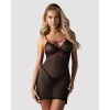 Koszulka i stringi Obsessive Novenes czarny M/L