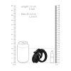 Pas cnoty silikonowy ManCage Model 23 czarny 6,5 cm