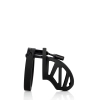 Pas cnoty silikonowy ManCage Model 23 czarny 6,5 cm