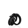 Pas cnoty silikonowy ManCage Model 23 czarny 6,5 cm