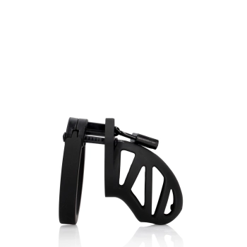Pas cnoty silikonowy ManCage Model 23 czarny 6,5 cm