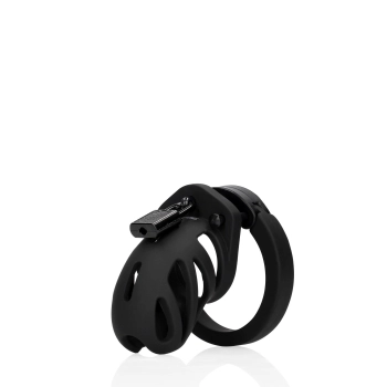 Pas cnoty silikonowy ManCage Model 23 czarny 6,5 cm