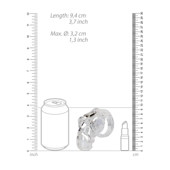 Klatka cnoty ManCage transparentna 9 cm