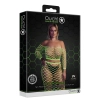 Neonowy komplet bielizny Ouch top z rękawem i spódnica XL XXXXL