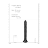 Wąż analny spiralny Ouch! 30 cm czarny