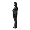 Body bag BDSM z nylonowymi paskami Ouch! czarny