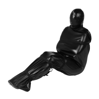 Body bag BDSM z nylonowymi paskami Ouch! czarny