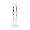 Dildo realistyczne RealRock przezroczyste z przyssawką 14 5 cm