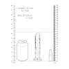 Dildo realistyczne RealRock przezroczyste z przyssawką 14 5 cm