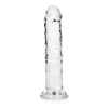 Dildo realistyczne RealRock przezroczyste z przyssawką 14 5 cm