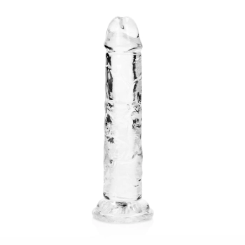 Dildo realistyczne RealRock przezroczyste z przyssawką 14 5 cm