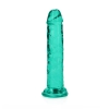 Dildo żelowe realistyczne z przyssawką przezroczyste RealRock 14,5 cm