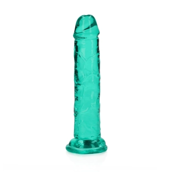 Dildo żelowe realistyczne z przyssawką przezroczyste RealRock 14,5 cm