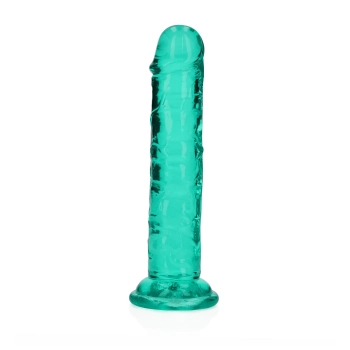 Dildo żelowe realistyczne z przyssawką przezroczyste RealRock 14,5 cm
