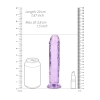 Przezroczyste realistyczne dildo z przyssawką RealRock 18 cm